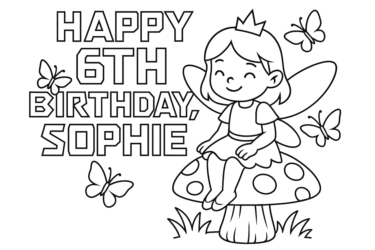 Birthday Coloring Page Showcase1