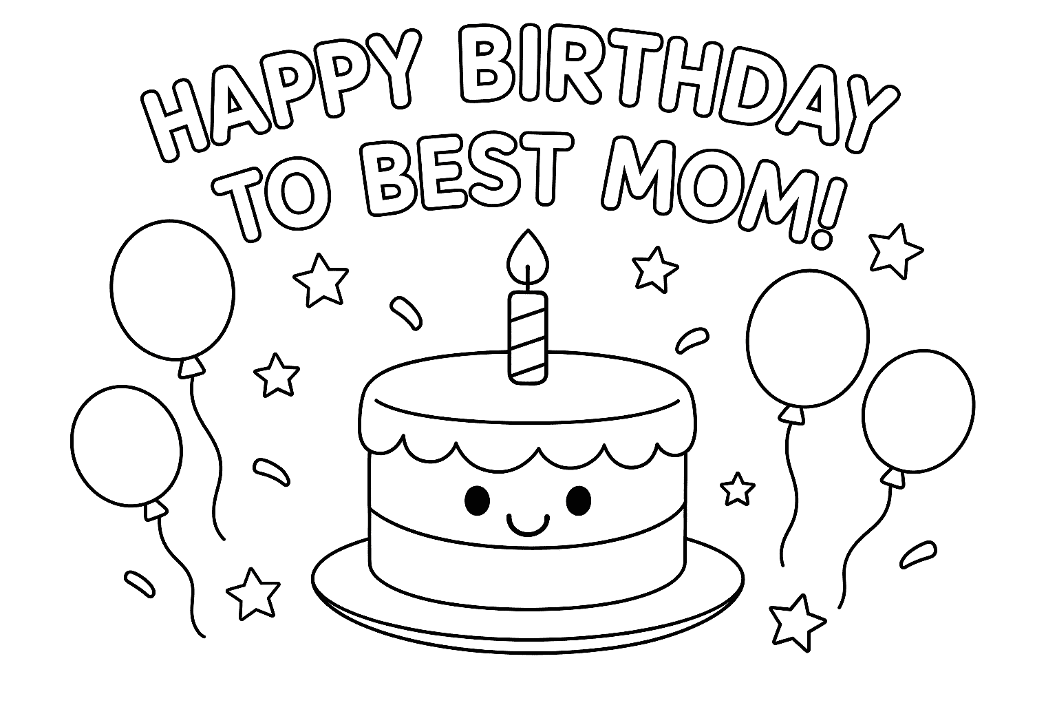 Birthday Coloring Page Showcase4