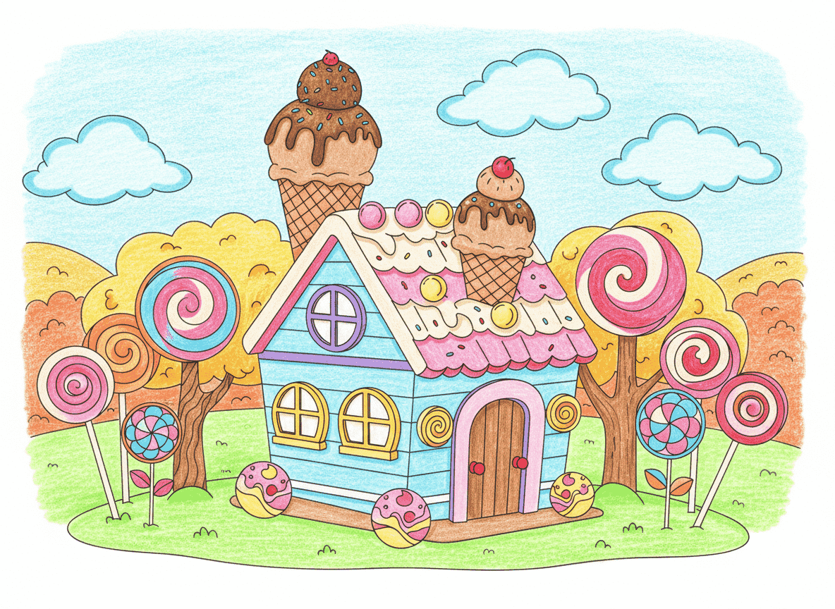 Colored Pencils Colorize Drawing