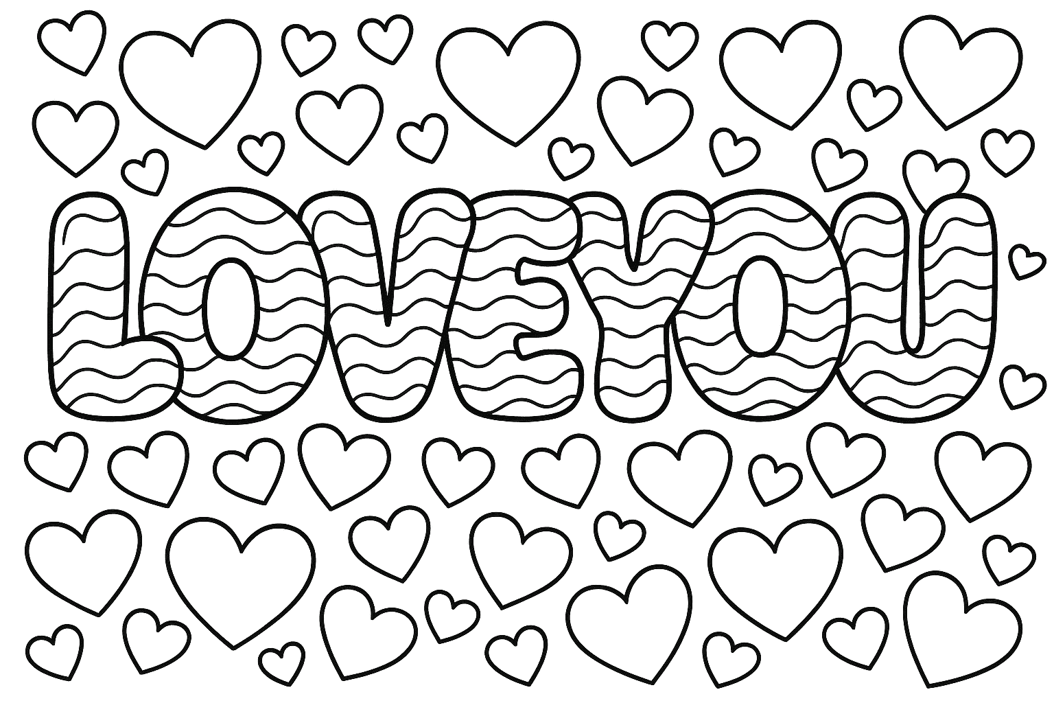 Message & Greeting Coloring Pages