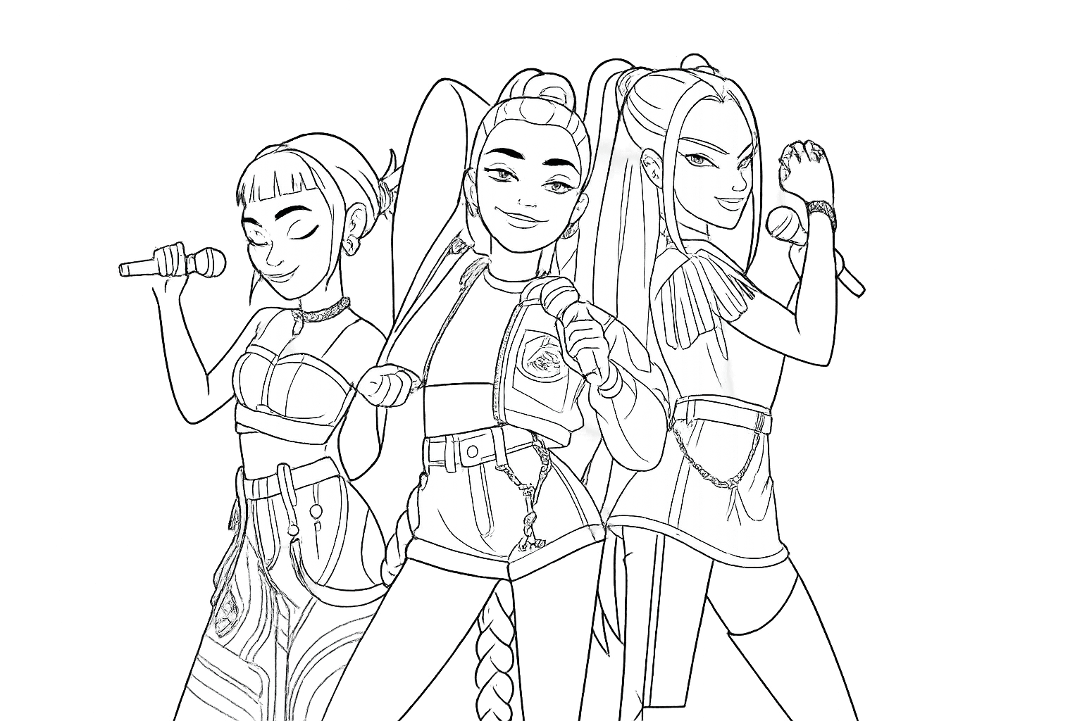 Illustration of diverse coloring page styles for every age