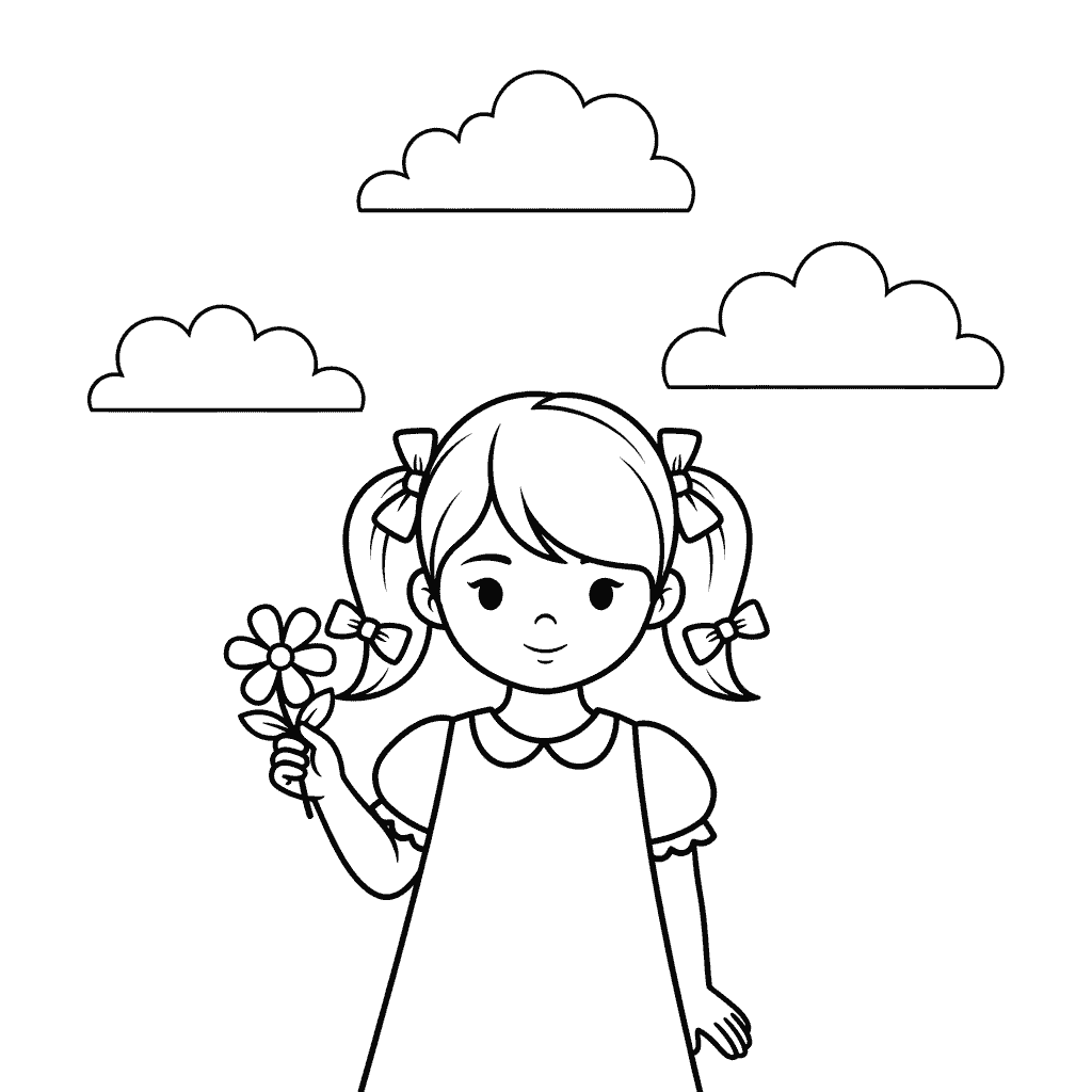 Dress text to coloring page